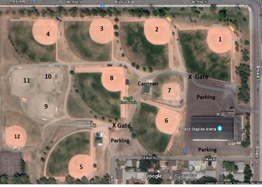 Regina Minor Softball League site by RAMP InterActive